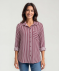 Blouse gestreept van viscose bessen gestreept