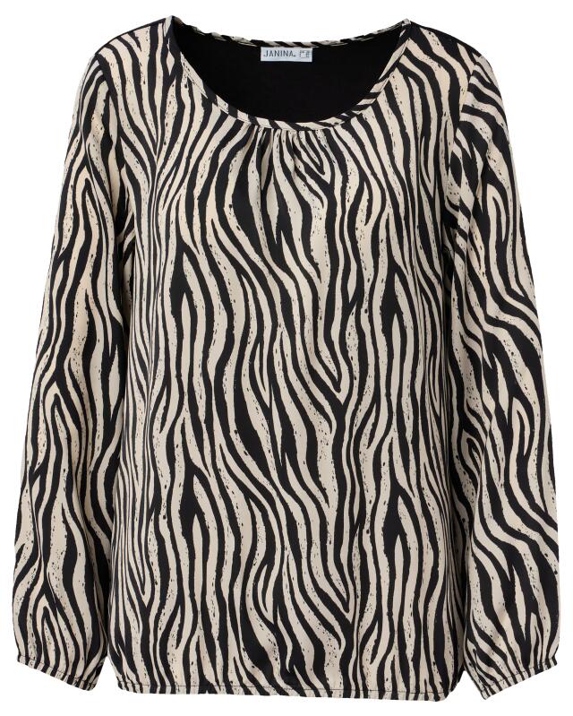 Zebra print blouse for women, zebra print (KiK Bluse mit Zebramuster (Zebradruck)) — KiK, authentic German product in Morocco