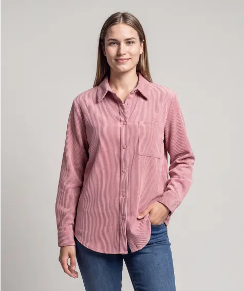 Flanell-Cordbluse