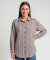 Weite Musselinbluse grau/schwarz