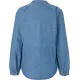 Jeansbluse mit Rüschen