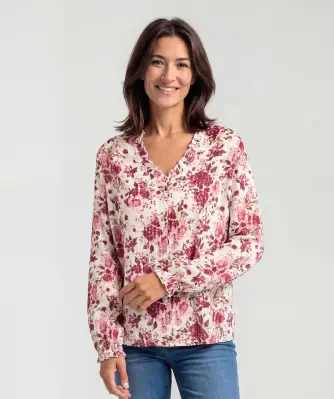 Blouse met ruches