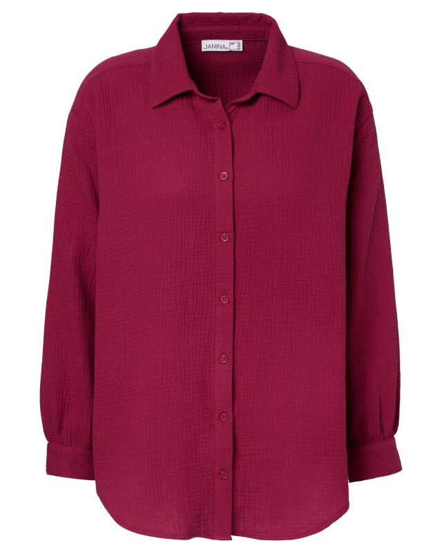 Muslin blouse for women, berry (KiK Bluse aus Musselin (beere)) — KiK, authentic German product in Morocco