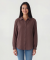 Bluse aus Musselin braun
