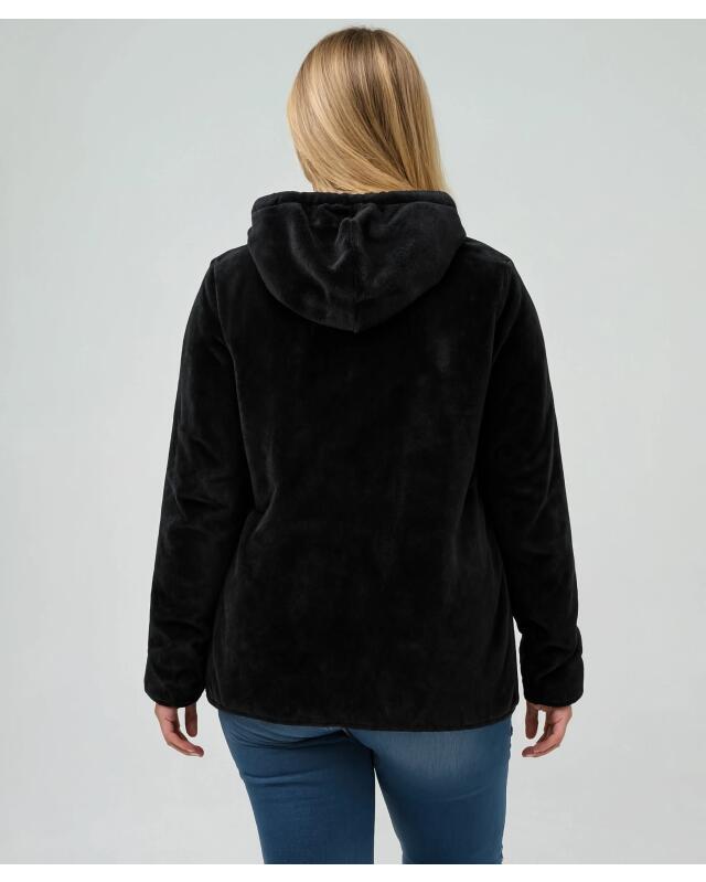 Veste polaire femme, noir (KiK Fleecejacke (schwarz)) — KiK, produit allemand authentique au Maroc