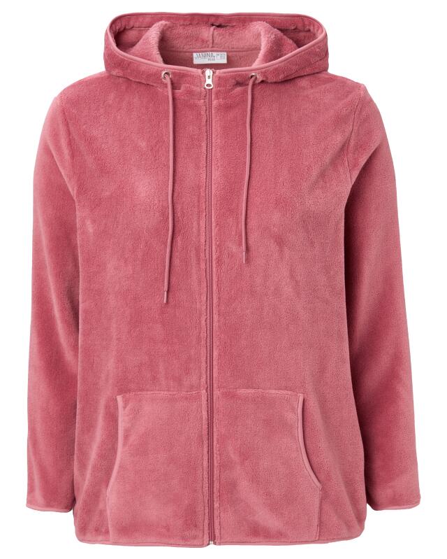 Veste polaire femme, rose foncé (KiK Fleecejacke (dunkelrosa)) — KiK, produit allemand authentique au Maroc