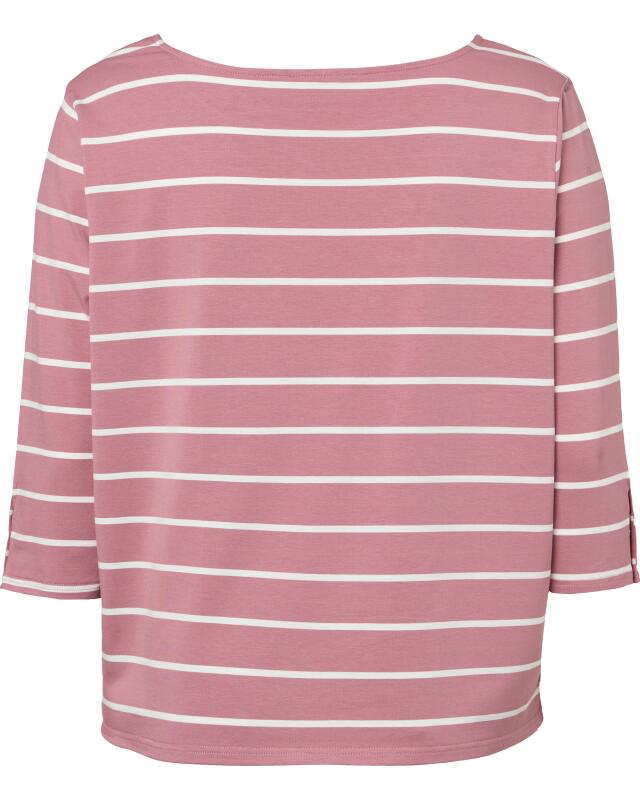 T-shirt à fines rayures femme, rose/blanc (KiK Shirt mit feinen Streifen (rosa/weiß)) — KiK, produit allemand authentique au Maroc