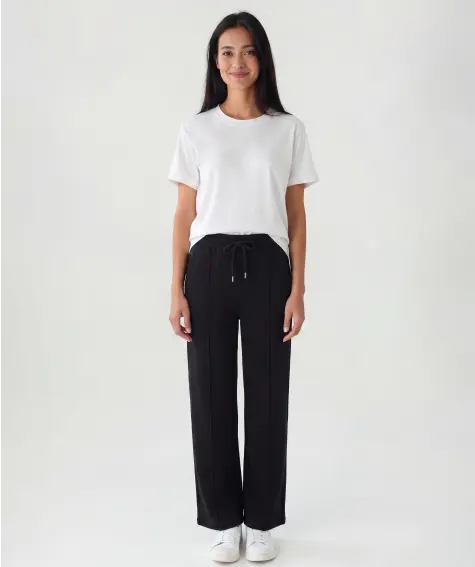 Freizeithose mit weitem Bein