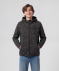 Strickfleecejacke mit Teddyfell anthrazit