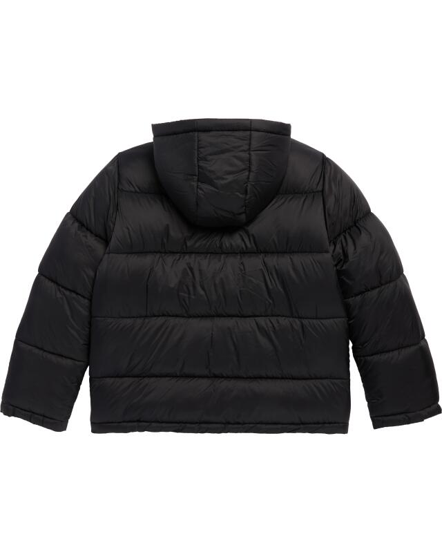 Quilted jacket with hood for boys, black (KiK Steppjacke mit Kapuze (schwarz)) — KiK, authentic German product in Morocco