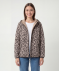 Softshelljas luipaardprint bruin
