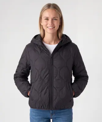 Leichtsteppjacke in Schwarz