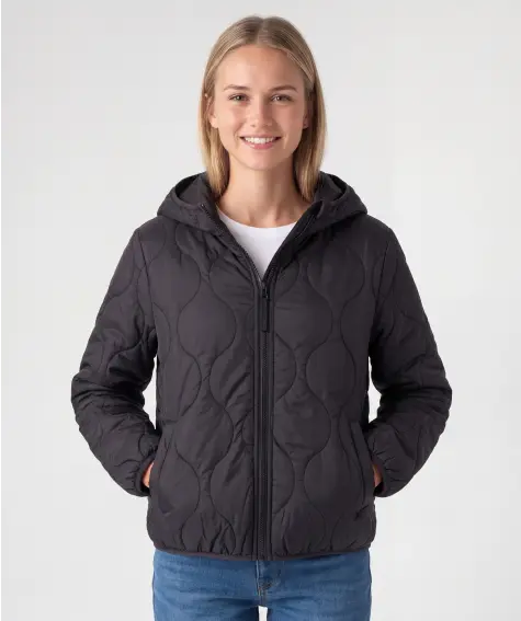 Leichtsteppjacke in Schwarz