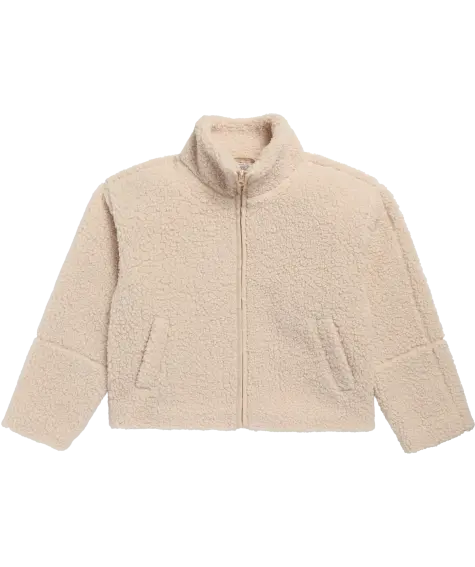 Teddyjacke in Beige