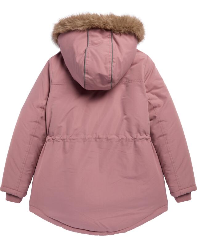 Parka à fourrure teddy fille, rose foncé (KiK Parka mit Teddyfell (dunkelrosa)) — KiK, produit allemand authentique au Maroc