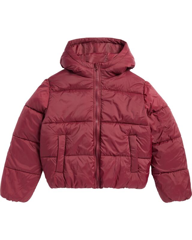 جاكيت مبطن خفيف للبنات، أحمر غامق (KiK Dunkelrote Steppjacke (dunkelrot)) — KiK, منتج ألماني أصلي في المغرب