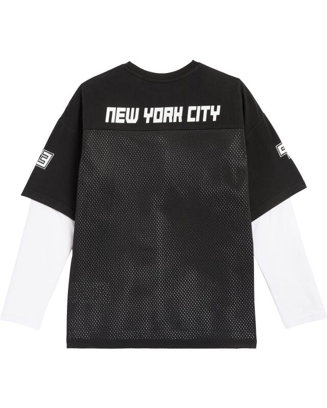 T-shirt + long-sleeved top for boys, black (KiK T-Shirt + Langarmshirt (schwarz)) — KiK, authentic German product in Morocco