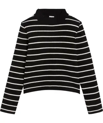 Geripptes Langarmshirt