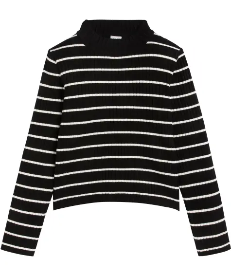 Geripptes Langarmshirt