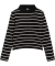 Geripptes Langarmshirt schwarz gestreift