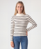 Geripptes Langarmshirt weiß gestreift