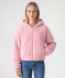Jacke aus Teddyfleece rosa