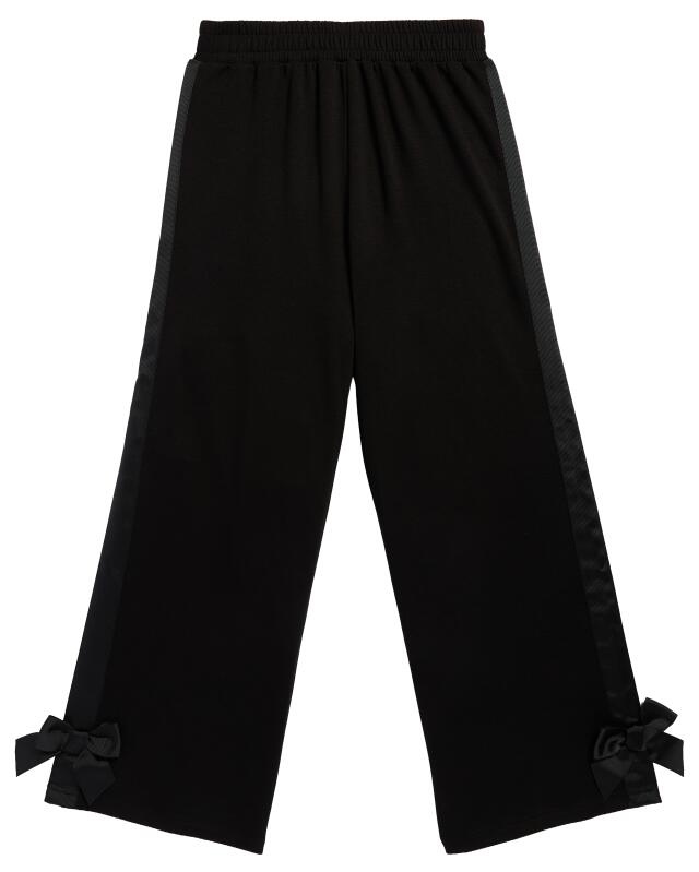 T-shirt + pantalon à nœuds fille, noir (KiK T-Shirt und Hose mit Schleifen (schwarz)) — KiK, produit allemand authentique au Maroc