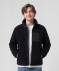 Einfarbige Teddyjacke schwarz