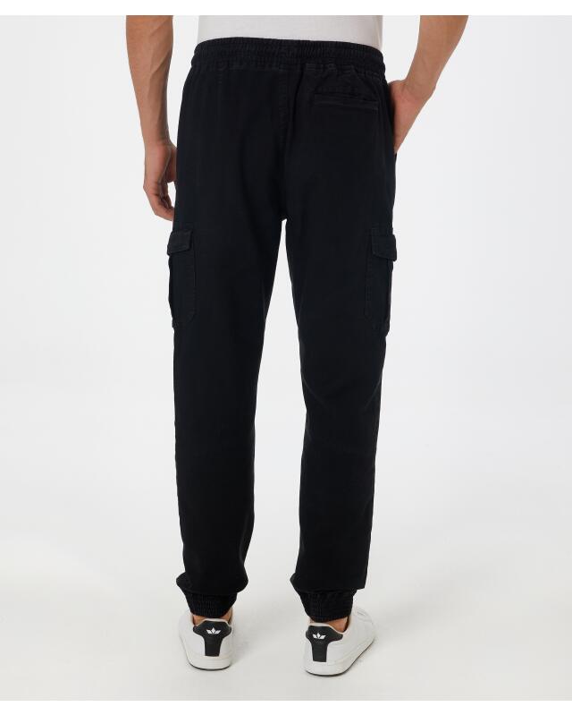 Pantalon cargo homme, noir (KiK Schwarze Cargohose (schwarz)) — KiK, produit allemand authentique au Maroc