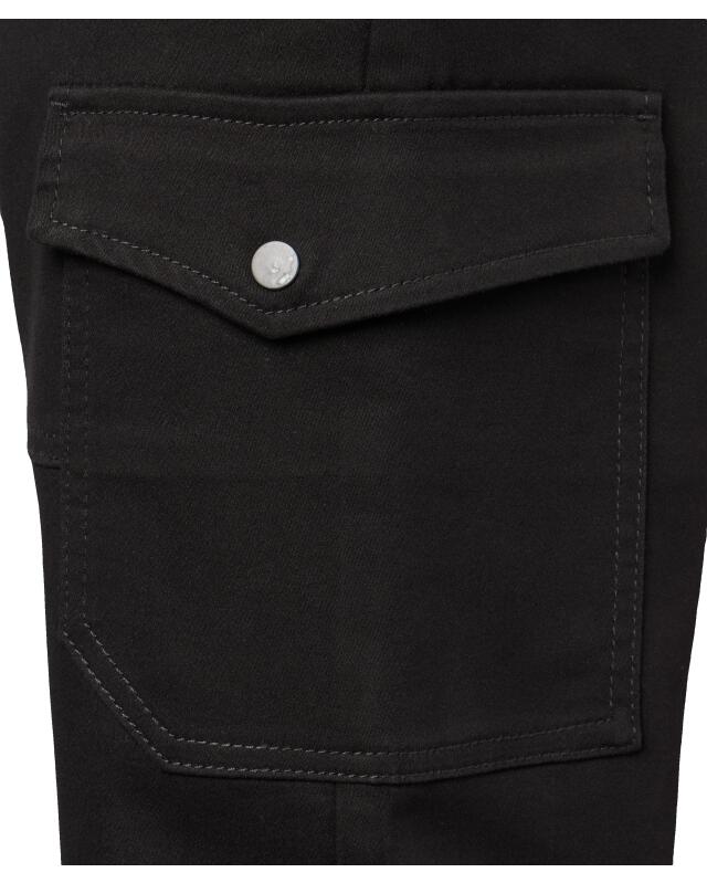 Pantalon cargo à bas élastiqués homme, noir (KiK Cargohose mit elastischen Beinabschlüssen (schwarz)) — KiK, produit allemand authentique au Maroc