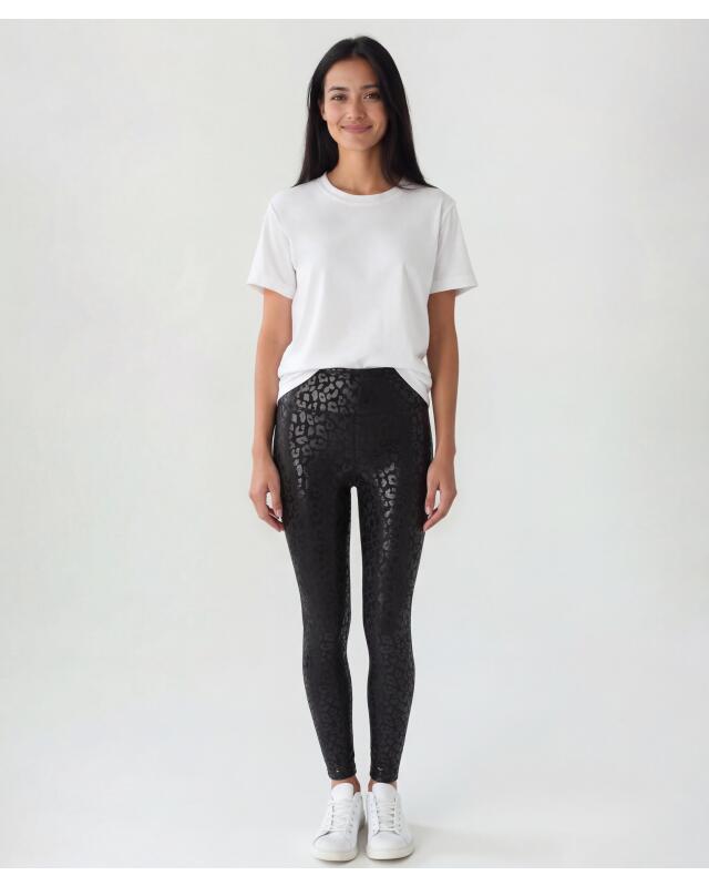 Leopard print sports leggings for women, leopard print — KiK, authentic German product in Morocco