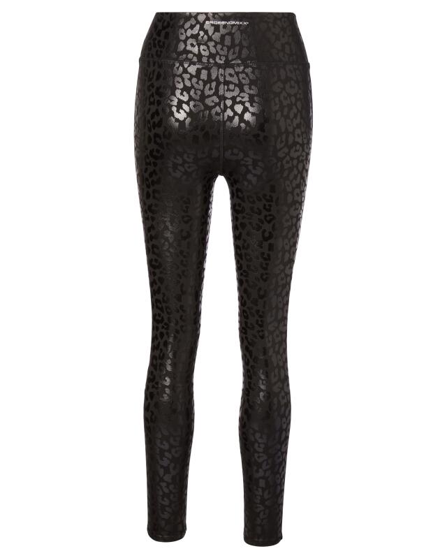 Leopard print sports leggings for women, leopard print (KiK Sport-Leggings Leo (Leopardendruck)) — KiK, authentic German product in Morocco