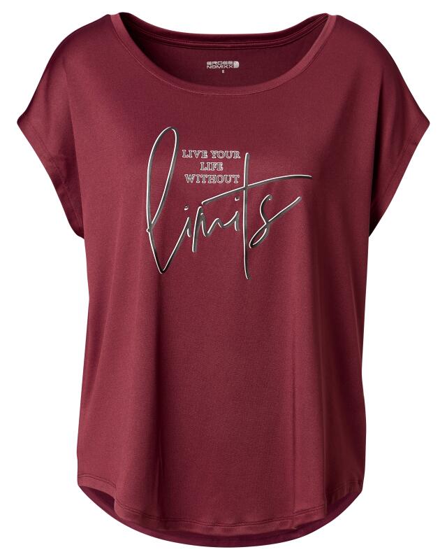 T-shirt de sport à inscription femme, violet (KiK Sport-Shirt mit Schriftzug (lila)) — KiK, produit allemand authentique au Maroc