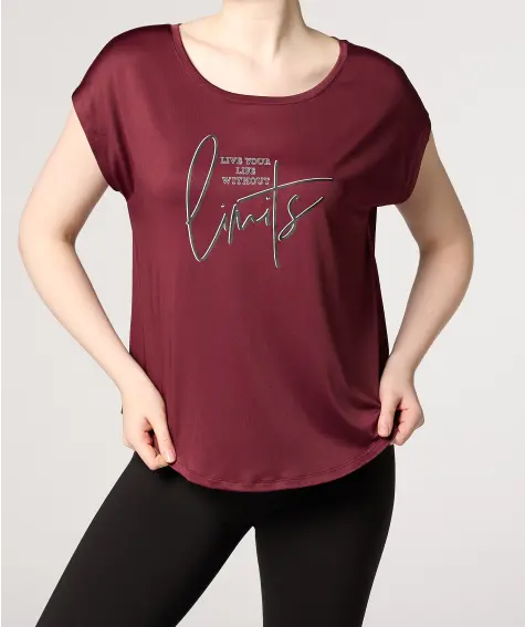 Sport-Shirt mit Schriftzug