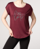 Sport-Shirt mit Schriftzug lila