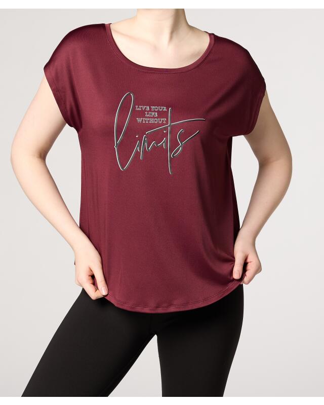 T-shirt de sport à inscription femme, violet (KiK Sport-Shirt mit Schriftzug (lila)) — KiK, produit allemand authentique au Maroc