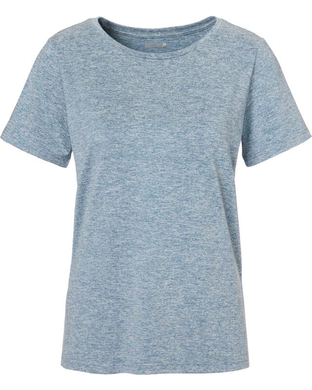 T-shirt de sport chiné femme, bleu (KiK Meliertes Sport-Shirt (blau)) — KiK, produit allemand authentique au Maroc