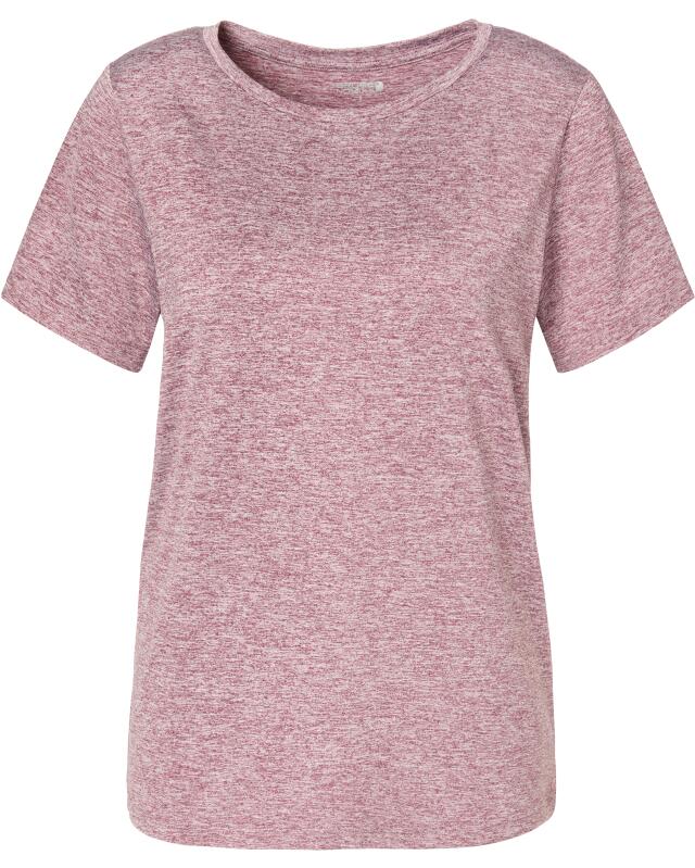 T-shirt de sport chiné femme, violet (KiK Meliertes Sport-Shirt (lila)) — KiK, produit allemand authentique au Maroc