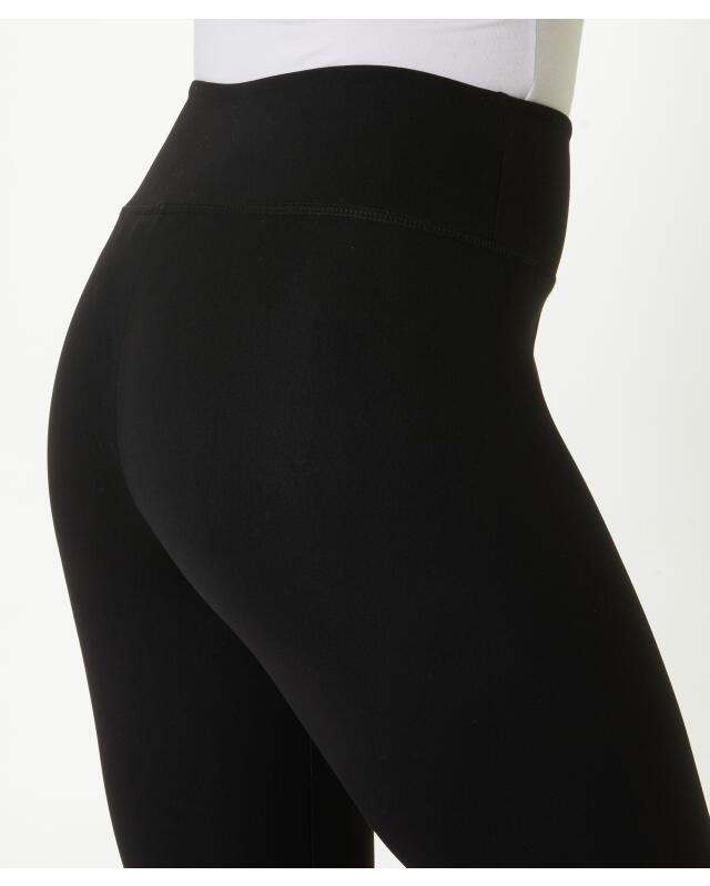 Leggings with wide waistband for women, black (KiK Leggings mit breitem Bund (schwarz)) — KiK, authentic German product in Morocco
