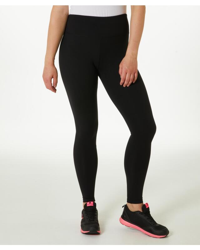 Leggings with wide waistband for women, black (KiK Leggings mit breitem Bund (schwarz)) — KiK, authentic German product in Morocco