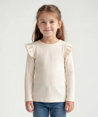 Langarmshirts mit Rüschen