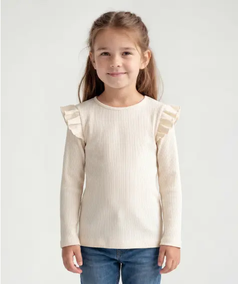 Langarmshirts mit Rüschen