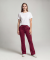 Freizeithose Feinripp beere