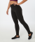 Sportlegging met overlappende tailleband zwart