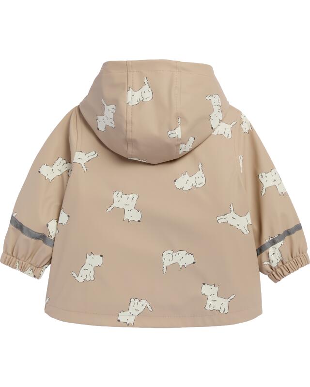 جاكيت مطر بنقشة الكلاب للرضيع، تاوب (KiK Regenjacke mit Hunden (taupe)) — KiK, منتج ألماني أصلي في المغرب