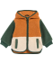 Teddyjacke Colour-Blocking braun