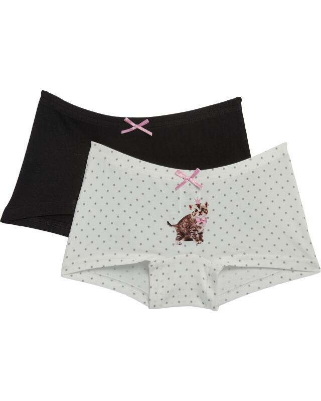 Shortys à chats fille, blanc cassé (KiK Pantys Katzen (offwhite)) — KiK, produit allemand authentique au Maroc
