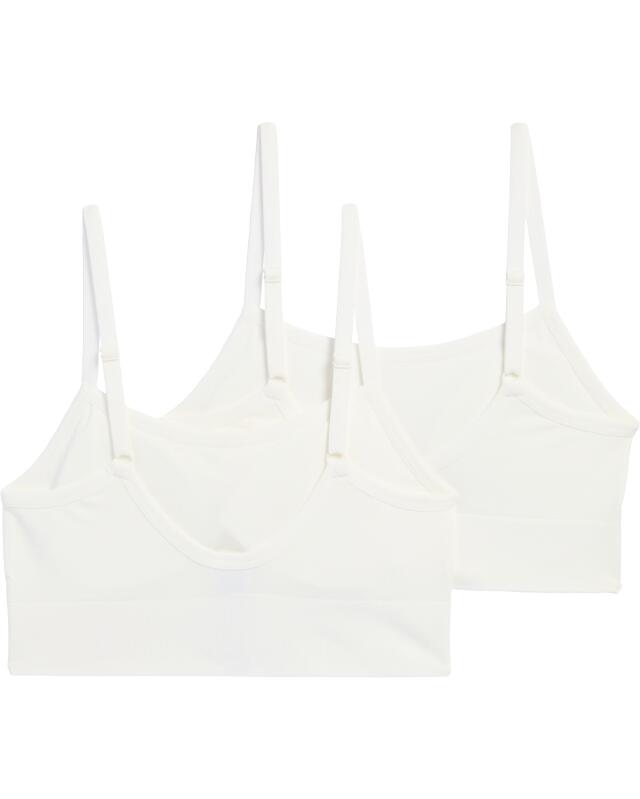 Bralettes with lettering for girls, off-white (KiK Bustiers mit Schriftzug (offwhite)) — KiK, authentic German product in Morocco