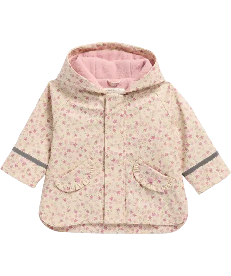 Geblümte Regenjacke