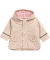 Regenjas met bloemenprint naturel